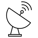 Satellite Dish Signal Waves icon