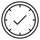 Save Time Clock Check icon