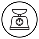 Scales Black Outline icon