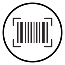 Scan Barcode Circle icon