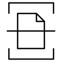 Scan Document Corner Frame icon