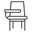 School desk chair 3 icon
