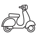 Scooter bike icon
