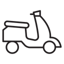 Scooter bike icon