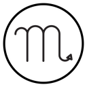 Scorpio zodiac sign icon
