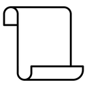 Scroll Black Outline icon