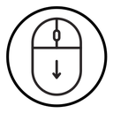 Scroll down icon