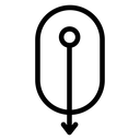 Scroll down computer mouse 2 icon