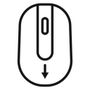 Scroll down computer mouse icon