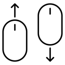 Scroll down up icon