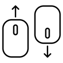 Scroll down up icon