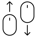 Scroll down up icon