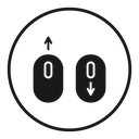 Scroll down up icon