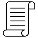 Scroll paper icon