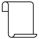 Scroll paper icon