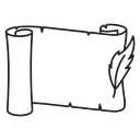 Scroll paper icon