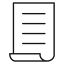 Scroll paper icon