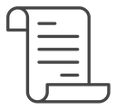 Scroll paper icon