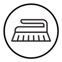 Scrubbing brush icon