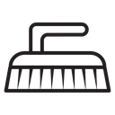 Scrubbing brush icon