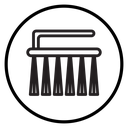Scrubbing brush icon