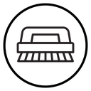 Scrubbing Brush Circle icon