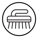 Scrubbing brush icon