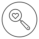 Search heart icon