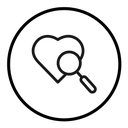 Search heart icon