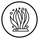 Seaweed Bubbles Circle icon