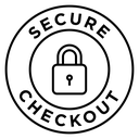 Secure Checkout Black Outline icon