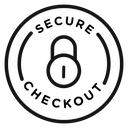 Secure checkout Black Outline icon