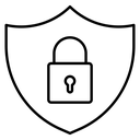Security Black Outline icon