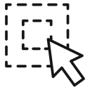 Select element Black Outline icon