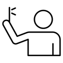 Selfie Raised Arm Phone icon