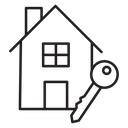 Selling or rent home icon