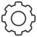 Settings Black Outline icon