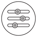 Settings sliders icon