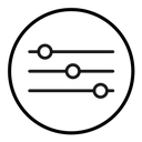 Settings sliders icon