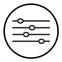 Settings sliders icon