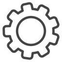 Settings Black Outline icon