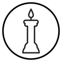 Shabbat candles icon