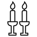 Shabbat candles icon