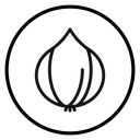 Shallots Black Outline icon