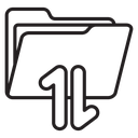 Share folder line icon