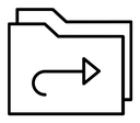 Share folder line icon
