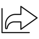 Share page Black Outline icon