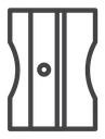 Sharpener Black Outline icon