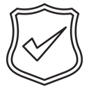 Shield check icon