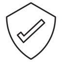 Shield check mark icon